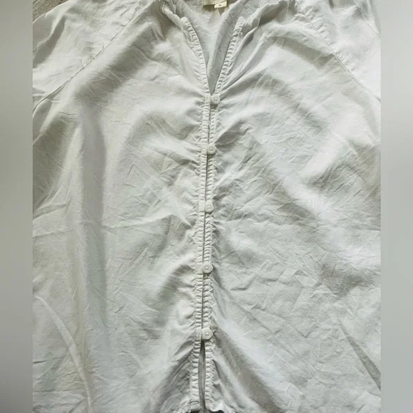 Cloth & Stone ruffle collar raglan sleeve shirt S - Picture 6 of 9